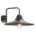 Niedrige Außenwandlampe E27 aus schwarzem Sovil-Metall