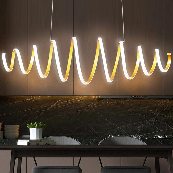 acquista Lampadario Sospensione LED 58W Luce Bianco Freddo 6000K 3600lm Design Moderno