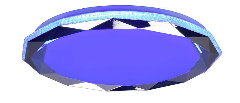 Plafoniera da Interno a LED in Plastica Cromo