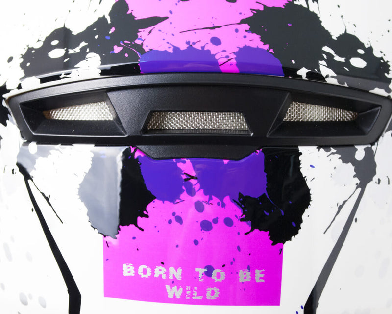 Casco Integrale per Bambini Visiera Lunga CGM Wild 215G Bianco