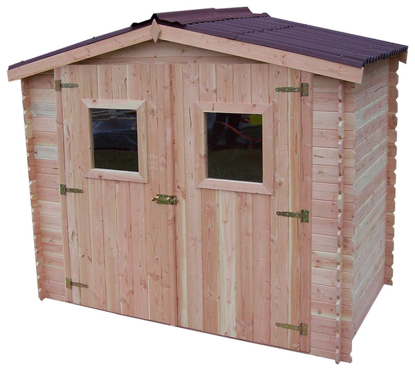 online Casetta Box da Giardino 2,35x2,15 m Senza Pavimento in Legno Douglas 28mm Dublin