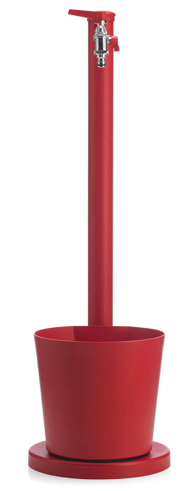 sconto Gartenbrunnen mit Zapfhahn und Schale Belfer 42/SRV Rot