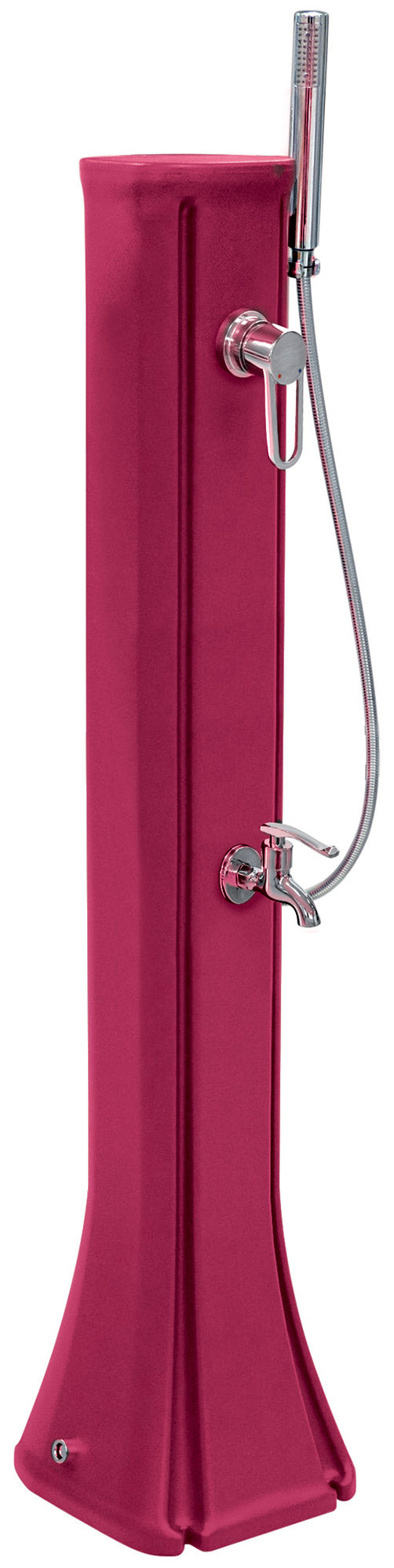 Mini-Garten-Solardusche 23 l Fußwaschmischer und rosa Handbrause prezzo