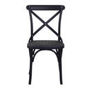 Sedia da Giardino in Plastica Cross Nero