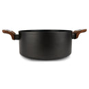 Casseruola Ø 24cm Antiaderente Induzione Silex Elegance Wood Nero