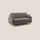 Divano Letto 3 Posti 200x94x97 cm in Tessuto Talpa