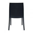 Sedia da Giardino Virginia 47x59x86 h cm in Wicker Antracite