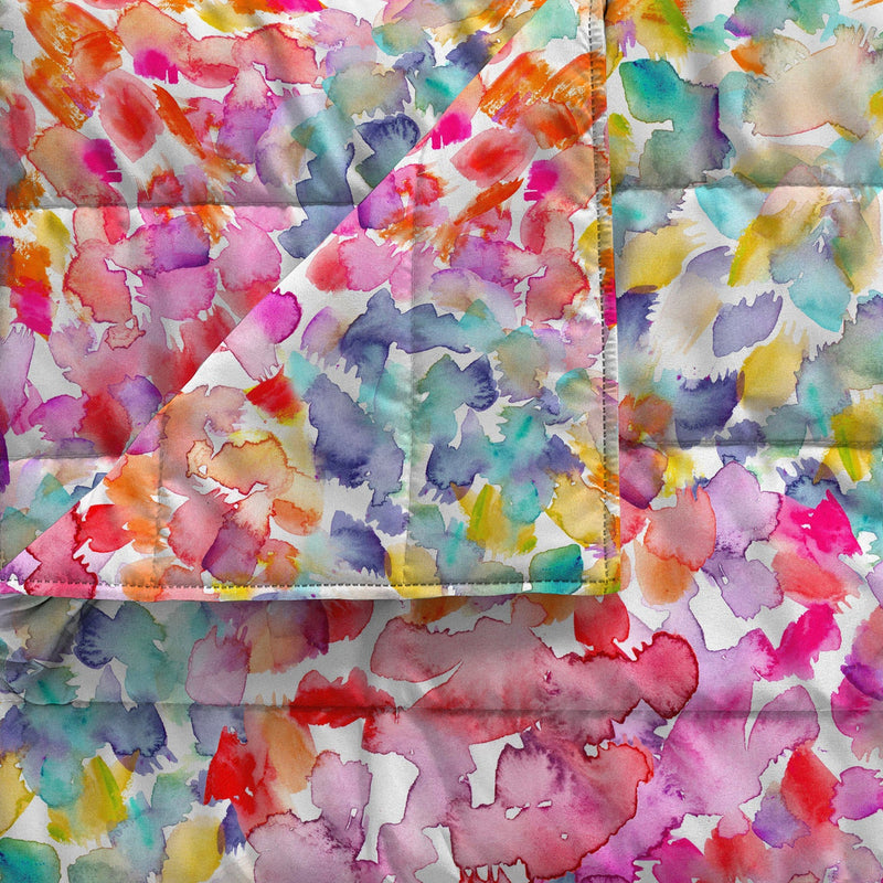 Trapuntino Estivo in Microfibra 100 gr con Stampa Spring Basic Varie Misure