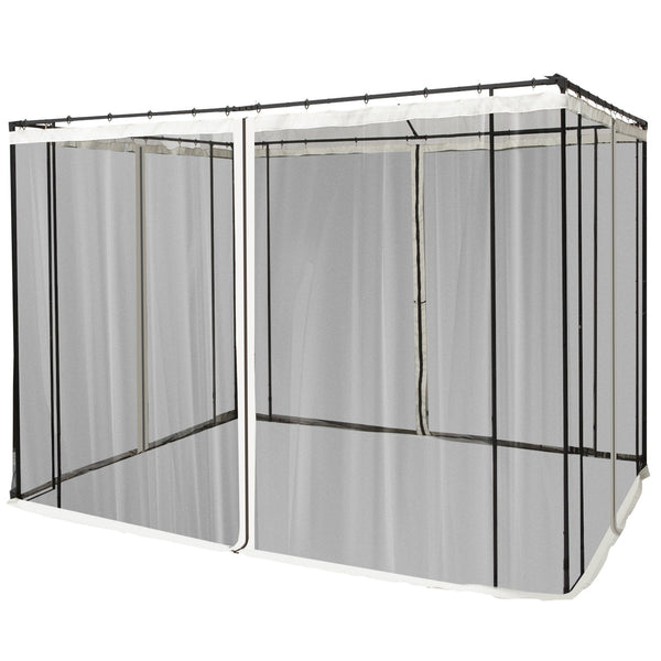 acquista Universelles Ersatz-Moskitonetz für Pavillonzelte 302 x 207 cm mit schwarz/beigen Scharnieren