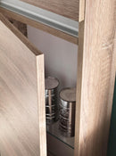 Mobile da Bagno a Colonna 2 Ante in Melaminico 35x18x160cm TFT Ibiza Tabacco Chiaro