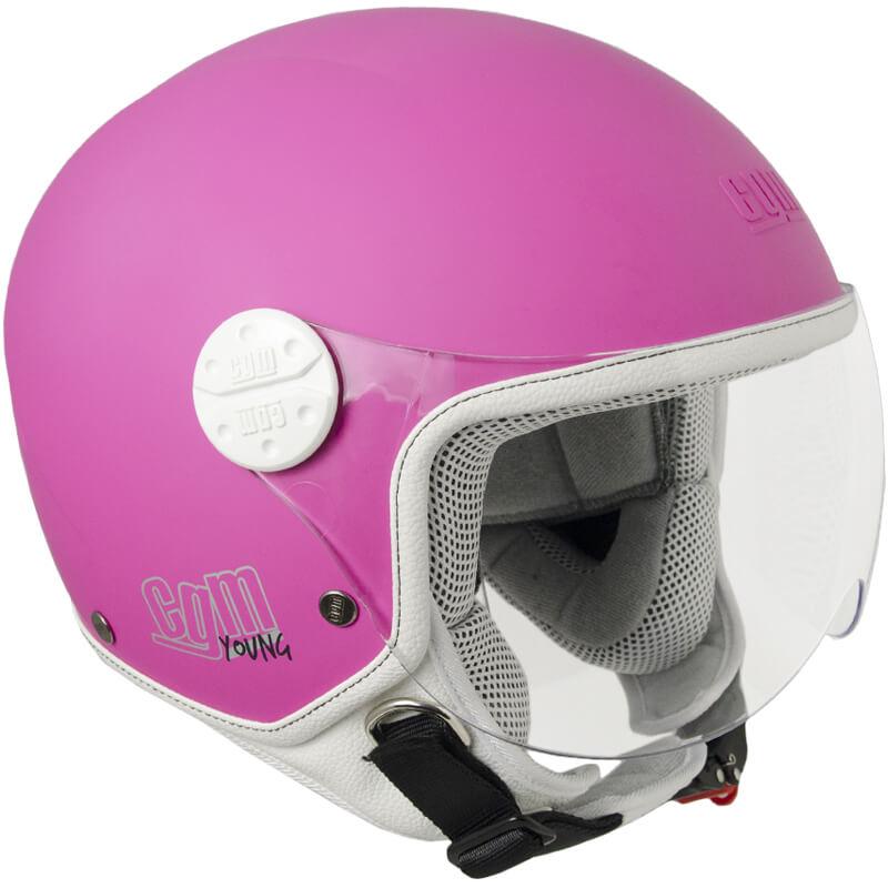 Casco Jet per Bambini Visiera Sagomata CGM Havana 205A Fucsia Opaco YS - (49-50 cm)
