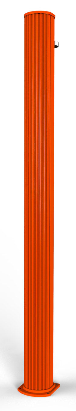 Doccia Solare da Giardino 40L Miscelatore e Lavapiedi Arkema Big Jolly Arancio