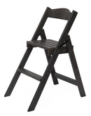 Sedia Scala Pieghevole 51x41xh75 cm in Legno Faggio Massello Grigio Scuro