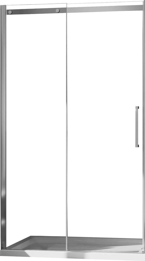 acquista Duschtür 1 Schiebetür in transparentem Kristall 8 mm H200 Fosterberg Horsens Links Verschiedene Größen