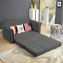 Divano Letto 180x85x92 cm in Tessuto Grigio