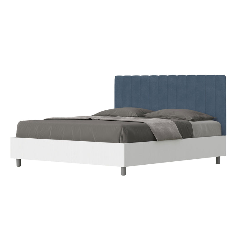Letto Matrimoniale Kaia Blu Varie Misure