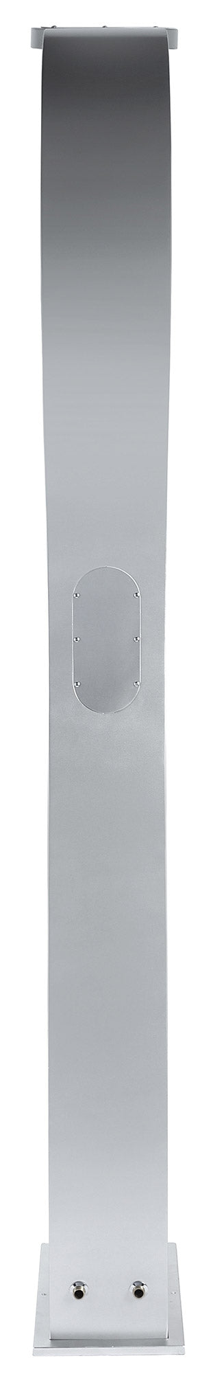 Doccia da Esterno Giardino Miscelatore e Lavapiedi Grigio Metallizzato