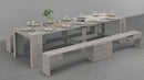 Panca Allungabile 66/290x25x45 cm Pratika Singola A Bronx  