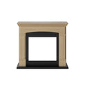 Camino Elettrico da Pavimento 107,2x95,2x24,5 cm Effetto Fiamma 1500W Sined Siena Rovere
