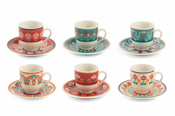 Set mit 6 Kaffeetassen aus Porzellan Villa d'Este Home Tivoli acquista