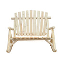 Panchina Dondolo da Giardino 2 Posti in Legno 96x112.5x100 cm 