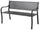 Bank 2 Sitze 128x53x80 cm in Iron Vorghini Lazise Anthrazit