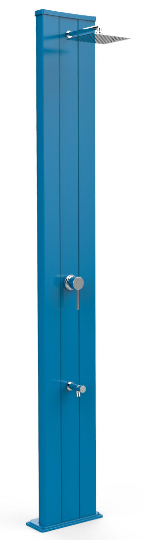 acquista Doccia Solare da Giardino 40L Miscelatore e Lavapiedi Arkema Dada S Blu