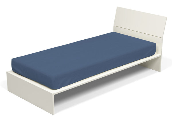 online Unteres Blatt mit Ecken und elastischem einfarbigem Avio