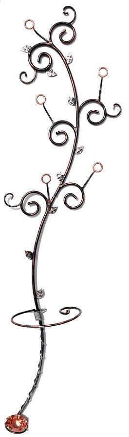 Vasconi Schwarze Edera Wandgarderobe aus Schmiedeeisen 45x180 cm sconto