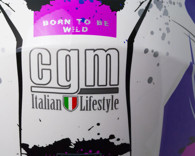 Casco Integrale per Bambini Visiera Lunga CGM Wild 215G Bianco