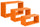 Set 3 Mensole da Parete Rettangolare in Fibra di Legno Trittico Arancio