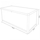 Baule 152x70x70 h cm in Plastica Grigio chiaro