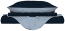 Copripiumino con Sacco e Federe Doubleface Blu Scuro\/Azzurro Varie Misure
