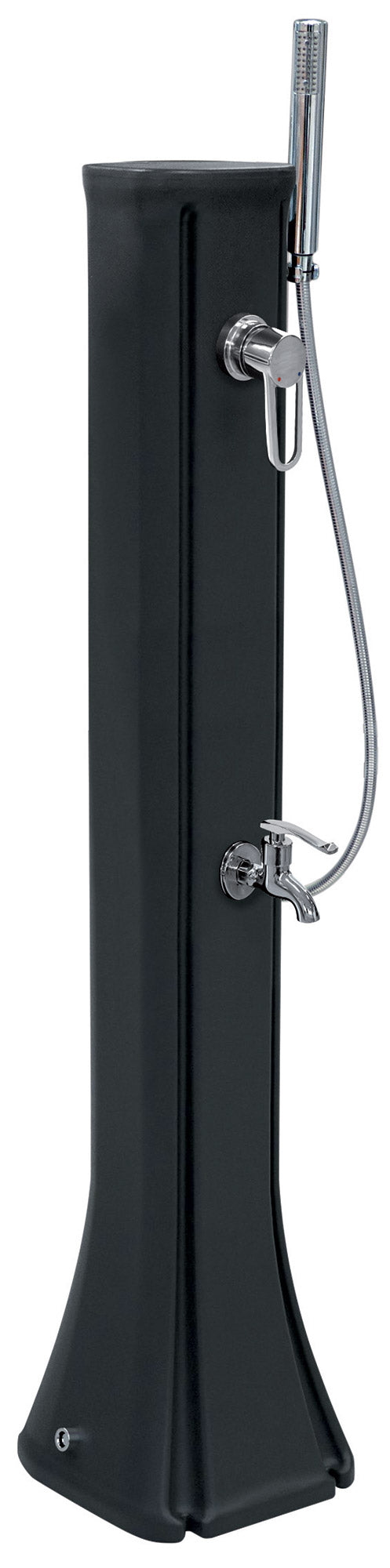 acquista Mini Solar Gartendusche 23L Anthrazit Fußwaschmischer und Handbrause