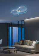 Plafoniera da Interno a LED in Metallo Nickel Opaco