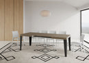 Tavolo Allungabile 120-204x80x77 cm Flame Tortora Telaio Antracite