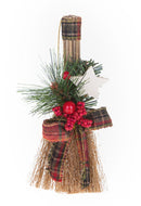 Set 3 Scopette Decorative Natalizie 35 cm in Legno con Vetro