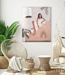 Dipinto su Tela Lady 80x3,7x100 cm in Legno e Tessuto