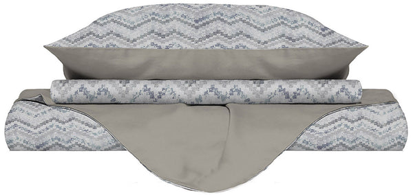 Bettbezug mit Kissenbezügen bedruckt Jakarta verschiedene Größen sconto