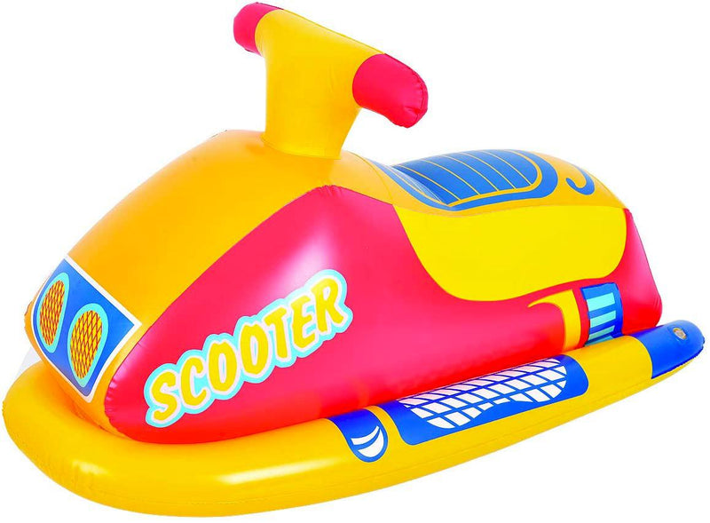 Gioco Cavalcabile Gonfiabile per Bambini Scooter 91x51cm Giallo Jilong