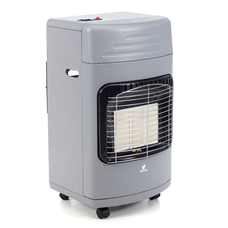 Stufa a Gas Gpl Grigia da Interno Infrarossi Alloggio Bombola 15Kg