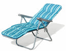 Sedia Sdraio Reclinabile Pieghevole Soriani Madrid Azzurra
