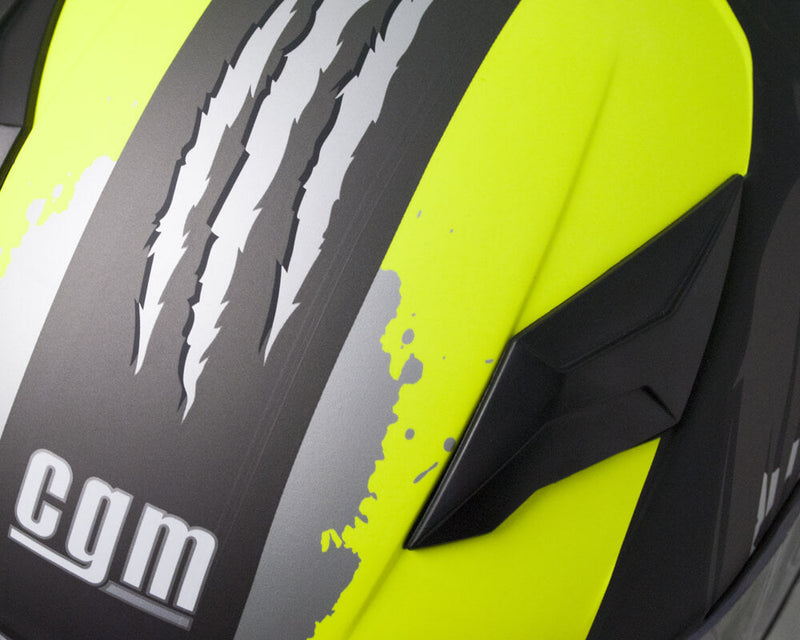 Casco Integrale per Bambini Visiera Lunga CGM Wild 215G Nero Opaco