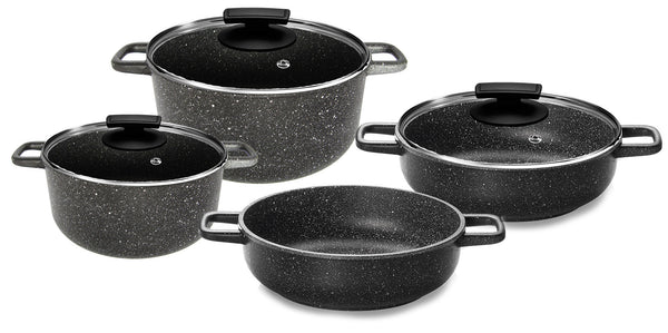 Olympia Hard Cook 7-teiliges Kochgeschirr-Set aus Antihaft-Druckguss-Aluminium prezzo
