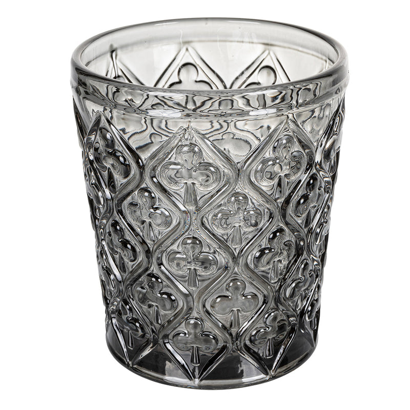 Set 4 Bicchieri Acqua Marrakech Stones in Vetro VdE Tivoli 1996 Grigio