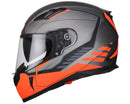 Casco Integrale per Scooter Visiera Lunga CGM Silverstone 317G Arancione Fluo Opaco Varie Misure