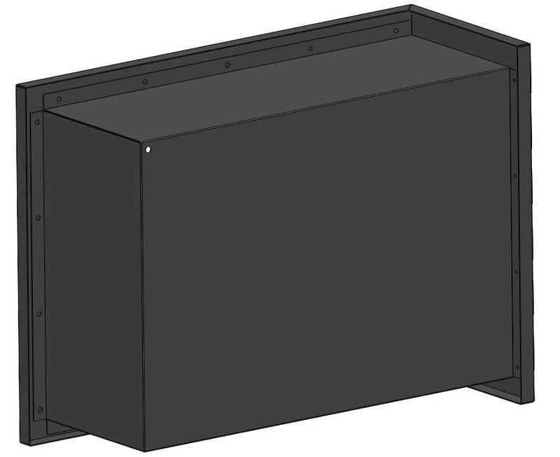 Camino a Bioetanolo da Incasso 60x45 cm  Corner 600 Right Nero