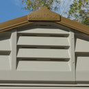 Casetta Box da Giardino 326x240x235 cm in PVC Grigio Chiaro/Marrone