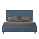 Letto Matrimoniale Francese Agueda Blu Varie Misure