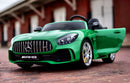 Macchina Elettrica per Bambini 2 Posti 24V con Licenza Mercedes GTR AMG Verde